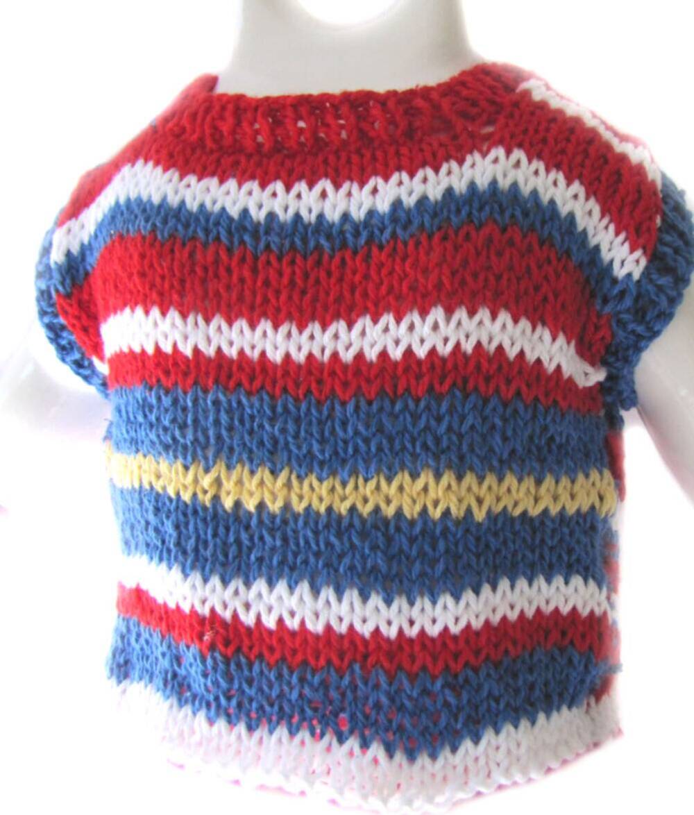 KSS Scandinavian Flag Sweater Vest (18 Months) - Click Image to Close